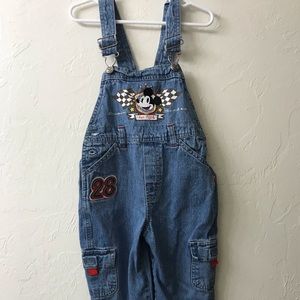 Toddler 3T denim Mickey Mouse overalls
